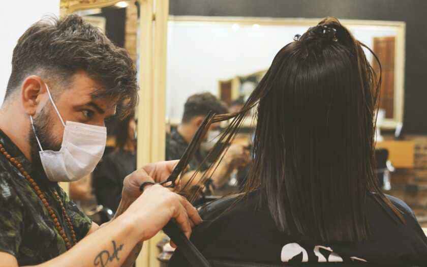 Corte de cabelo no ombro