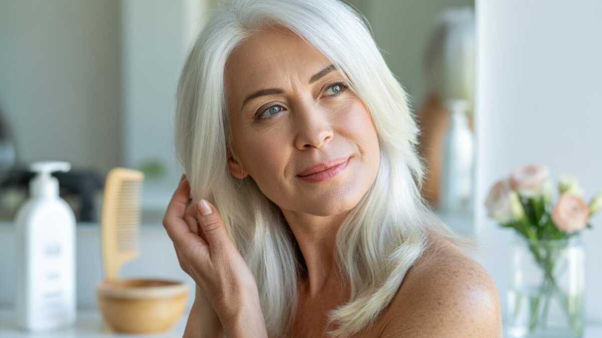 5 cuidados simples que deixam o cabelo branco bonito e sem amarelado para um visual natural e saudável