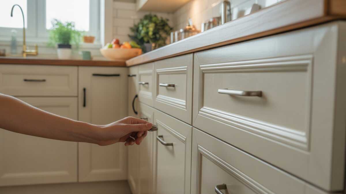 A transformação da minha cozinha só trocando o puxador dos armários: impacto imediato e simples mudança