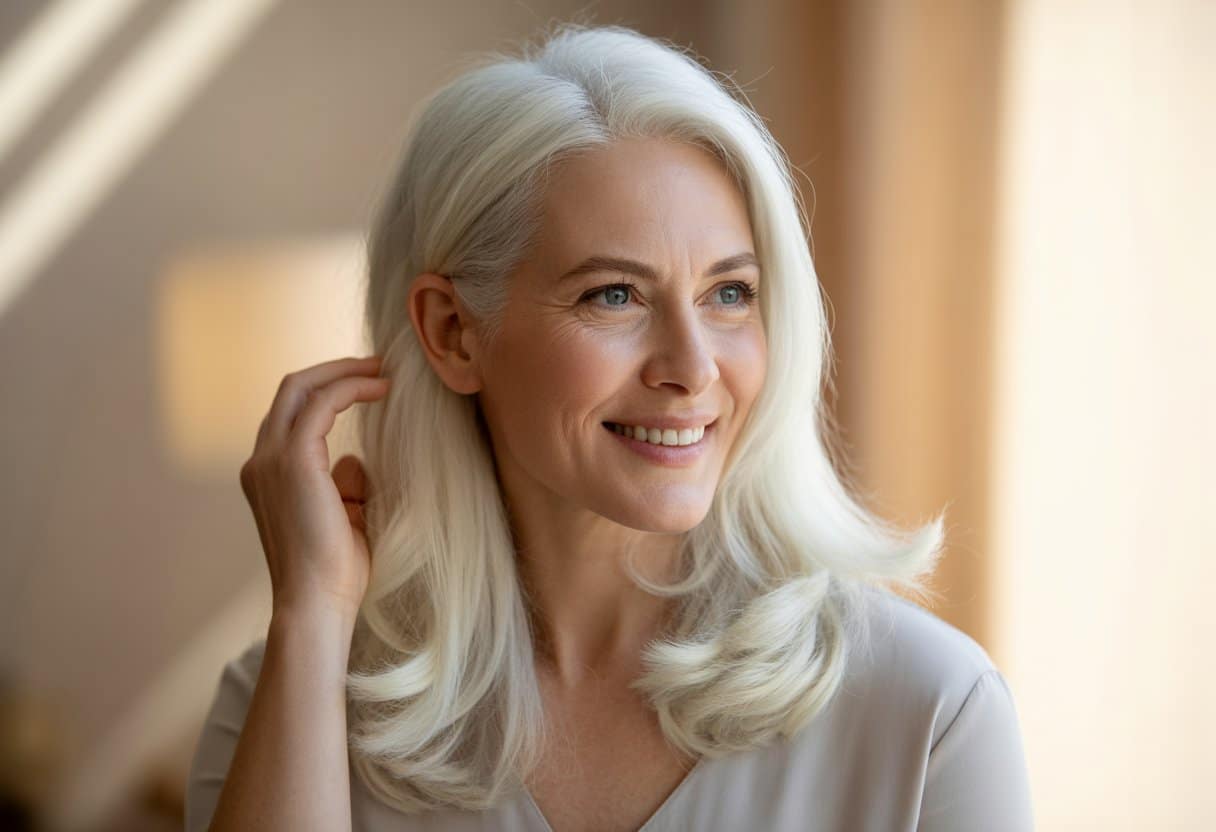 Cabelo branco natural está em alta