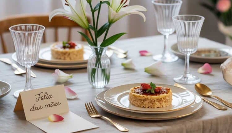 Decoração simples para deixar o almoço de Dia das Mães mais especial com ideias práticas e elegantes