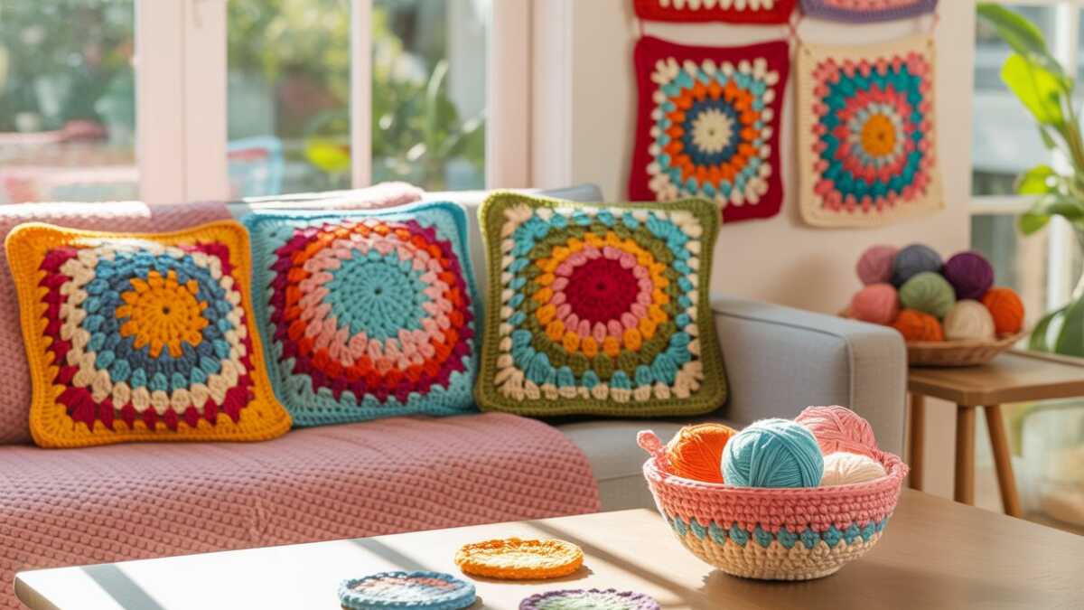 Ideias criativas de crochê para dar cor e estilo à decoração da casa com projetos simples e elegantes