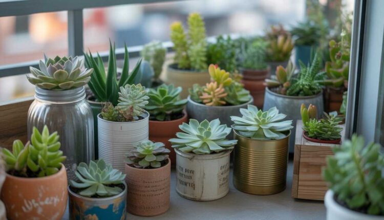 O jardim de suculentas que fiz na varanda com potes reaproveitados: passo a passo prático e sustentável