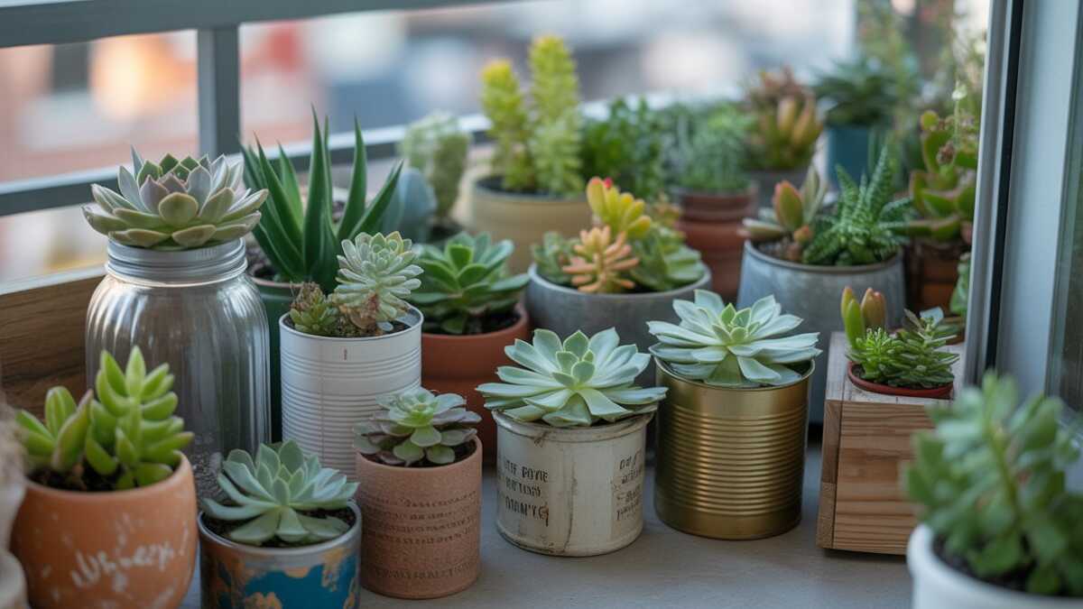 O jardim de suculentas que fiz na varanda com potes reaproveitados: passo a passo prático e sustentável