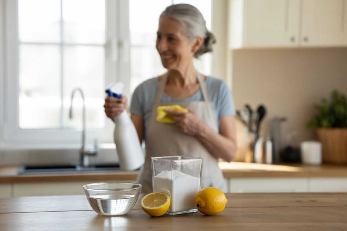O segredo da vovó para limpar a casa inteira usando só três ingredientes da cozinha de forma eficaz e econômica