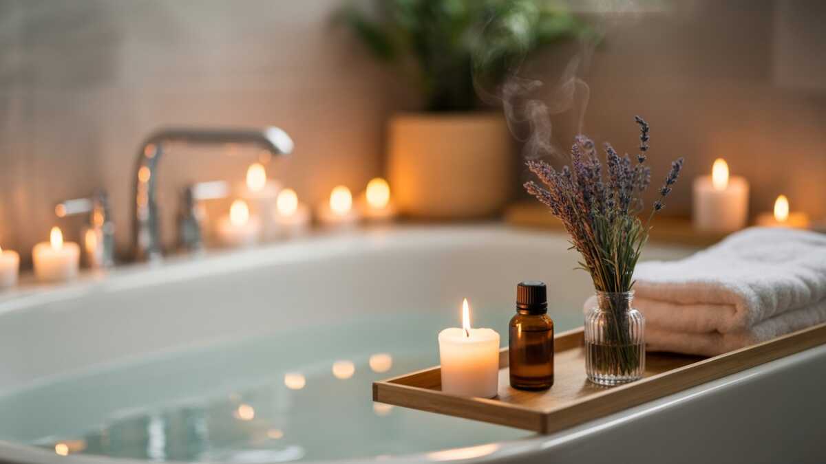 O segredo do banho relaxante que me ajuda a dormir melhor para noites mais tranquilas