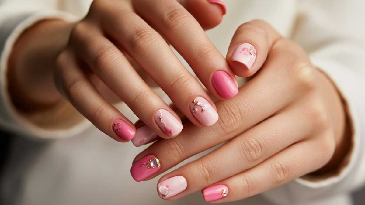 Unhas rosas decoradas com charme para quem quer fugir do básico: ideias elegantes e modernas