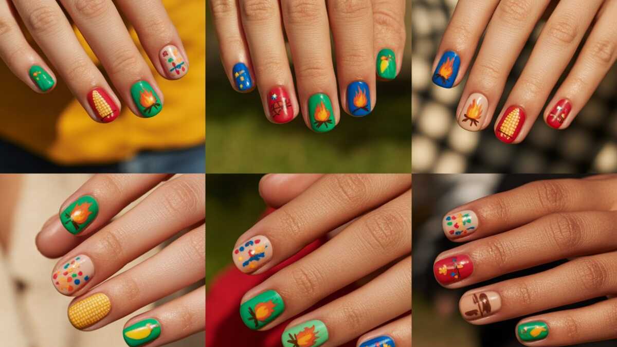 5 ideias de unhas temáticas para festa julina que são um charme